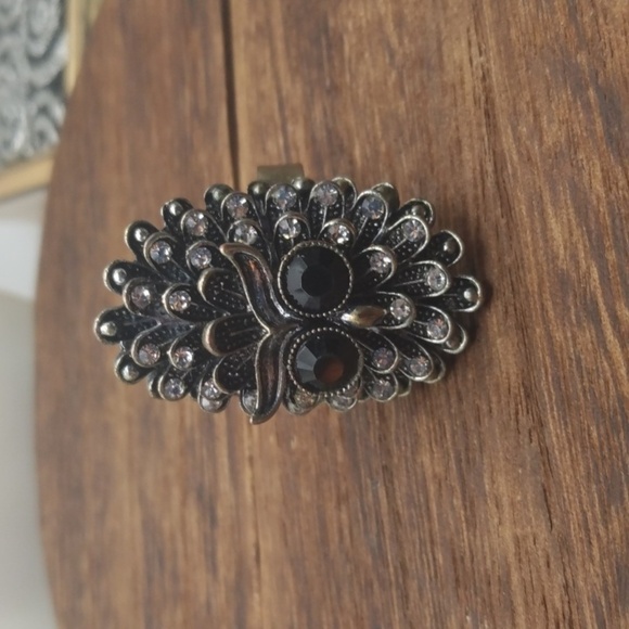 Owl Pinecone stretch ring R245 - Picture 1 of 4